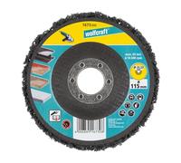 wolfcraft Disco de limpiar universal para amoladoras angulares, diámetro de 115 mm I 1673000 I Para limpiar y eliminar el óxido en superficies lisas