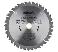 wolfcraft Disco de sierra circular de mano CV, serie marrón I 6732000 I Cortes rápidos y bastos