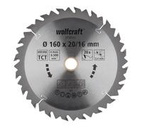 wolfcraft Disco de sierra circular de mano CV, serie marrón I 6733000 I Cortes rápidos y bastos