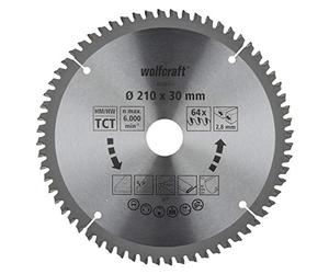 wolfcraft Disco de sierra de corte e ingleteado CT, serie lila I 6540000 I Cortes finos y limpios