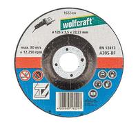 wolfcraft Disco para cortar metales, centro rebajado I 1622099