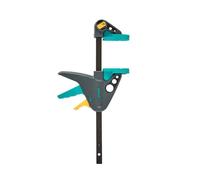 Wolfcraft Ehz Pro Abrazadera/esparcidor De Una Mano 65 Mm De Proyección, Fuerza Hasta 90 Kg, Apertura Hasta 150 Mm, Carril Ranurado