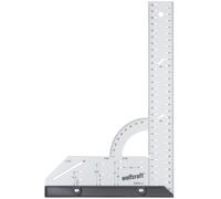 wolfcraft Escuadra universal de 300 mm I 5205000 I Para medir, trazar, dibujar y hacer cortes guiados