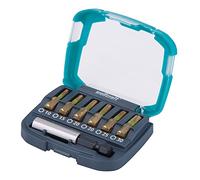 wolfcraft Estuche de puntas de diamante, punta de estrella (PH/PZ), 7 piezas I 2963000 I 6 puntas con recubrimiento de diamante para una larga vida útil, de diferentes tamaños, incl. portapuntas