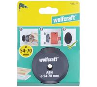 wolfcraft Guía para Sierras de Corona de Ø 54-70 mm para Taladrar | Herramienta para ampliación centrada de taladros existentes con casquillo de acero y cuerpo cónico. 5952000