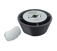 wolfcraft Guía para taladrar para sierras de corona, Ø 54-70 mm I 5952000 I Guía de sierras de corona para la ampliación centrada de taladros ya existentes