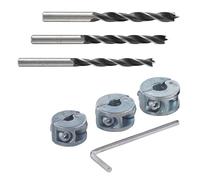 wolfcraft Juego básico "Taladrado con limitación de profundidad" I 8639000 I Para taladrar madera blanda