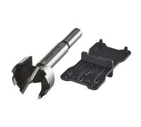 wolfcraft Juego de brocas Forstner, 2 piezas I 8728000 I Para marcar y taladrar agujeros para bisagras en muebles con puertas de cocinas y baños