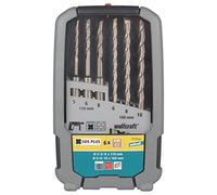 wolfcraft Juego de brocas para hormigón con filo de carburo de tungsteno, SDS-plus, Ø 5-10 mm, 6 piezas I 7113000 I Para taladrar hormigón, piedra natural y piedra artificial