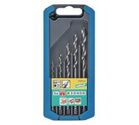 wolfcraft Juego de brocas para metal de HSS rectificadas, vástago hexagonal, Ø 2-6 mm, 5 piezas I 7121000 I Para taladrar materiales duros