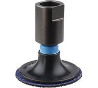 wolfcraft Juego de discos abrasivos para amoladora angular, 4 piezas I 5607000 I Plato de lijar con diámetro de 50 mm, con tres discos abrasivos de grano 40, 80 y 120