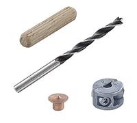 Wolfcraft Juego de espigas 2918000 – 25 piezas para uniones de espigas