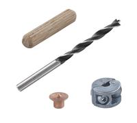 Wolfcraft Juego de espigas 2916000 – 31 piezas para uniones de espigas