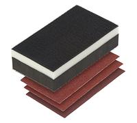 wolfcraft Juego de lijar manual de 4 pzas. autoadherentes I 2892000