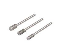 wolfcraft Juego de minimuelas de diamante, cilíndricas, 3 piezas I 5987000 I Para lijar cerámica, vidrio, azulejos, metales no ferrosos
