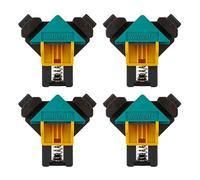 wolfcraft Juego de proyecto "Fijación en ángulo recto" I 8626000 I 4 sargentos para esquinas ES 22 como dispositivos de fijación ideales para atornillar o encolar en ángulos de 90°