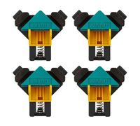 wolfcraft Juego de proyecto "Fijación en ángulo recto" I 8626000 I 4 sargentos para esquinas ES 22 como dispositivos de fijación ideales para atornillar o encolar en ángulos de 90°