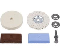 Wolfcraft Juego de pulido de bricolaje 2178000 – 5 piezas, práctico todo en uno