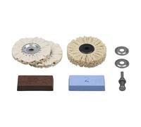 Wolfcraft Juego de pulido para taladros 2179000 – 6 piezas para metales, plástico y mármol