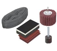 wolfcraft Juego de restauración de Muebles, 7 Piezas I 5643000 I El Juego Todo en uno para Restaurar Muebles de Madera