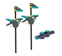 wolfcraft Juego de sargentos monomanuales XL, 3 piezas I 8624000 I Permite anchuras de sujeción flexibles de hasta 1060 mm