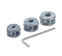 wolfcraft Juego de topes de profundidad universales, 4 piezas I 2755000 I Para limitar la profundidad de perforación
