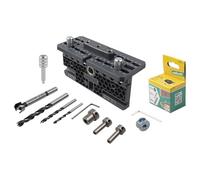 wolfcraft Juego de uniones excéntricas para muebles - 4665000 - Juegos completo para realizar uniones roscadas en la construcción de muebles