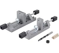 wolfcraft Juego universal de ensamblaje para madera I 3750000 I Para agujeros para espigas precisos sin necesidad de tomar medidas ni realizar marcas