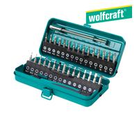 Juego de puntas de destornillador manual Wolfcraft en caja metálica 32pcs - 138