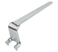 wolfcraft Llave de brida para amolador angular, acodada I 2458000 I Para cambiar fácilmente muelas de vaso profundas
