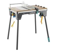 wolfcraft Master Cut 2200 I 6907000 I - Mesa de máquina 4 en 1 para el Uso como Sierra Circular de Mesa, Mesa de Sierra de calar, estación de Trabajo y como Mesa de fresado Opcional