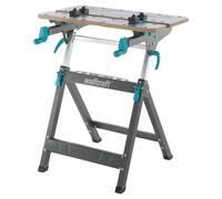 wolfcraft Mesa de Trabajo Master 750 Ergo - Banco de Trabajo y Sujeción | Altura Regulable I Tablero Giratorio con Ajuste rápido - Fabricado en Europa I Fácil de Plegar y Transportar. Ref: 6871000