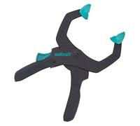 wolfcraft Pinza de carraca, 60 mm I 3616000 I Para trabajar con fuerza de sujeción dosificada, perfecta para proyectos de bricolaje