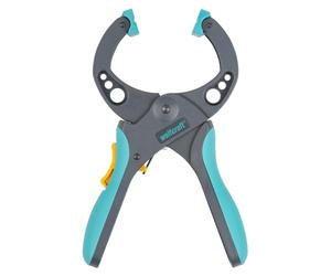 wolfcraft Pinza de carraca PRO 50 I 3632000 I Para trabajar con fuerza de sujeción dosificada, perfecta para proyectos de bricolaje y modelismo