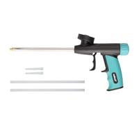 wolfcraft Pistola dosificadora para espuma de montaje I 4342000 I Para sellar, aislar y pegar de forma limpia
