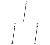 wolfcraft Puntal I 4042000 I Para posicionar, sujetar y fijar piezas, ideal para planchas de placa de yeso - Extensible de 1,22 a 2,90 m (Paquete de 3)