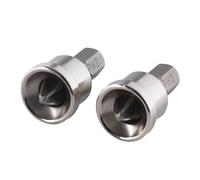 wolfcraft Puntas para placas de yeso, con tope de profundidad, estrella (Phillips 2) I 1342000 I 2 puntas Solid para obras interiores