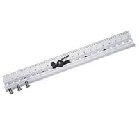 wolfcraft Regleta de espigas I 4650000 I Calibre de perforación multifuncional para uniones de espigas y filas de agujeros en armarios