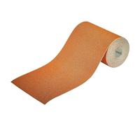 wolfcraft Rollo de papel abrasivo para madera/metal, 5 m x 115 mm, grano 100 I 1773000 I Para lijar superficies de madera y metal