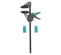wolfcraft Sargento de Montaje para Construcción de Terrazas y Tarimas | Herramienta para alinear terraza y muebles de jardin exterior con 120 kg de fuerza y 450 mm de envergadura. 6985000