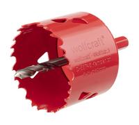wolfcraft Sierra de corona BiM I 5484000 I Para materiales de obra en seco, madera, plásticos y metales, profundidad de corte de 40 mm