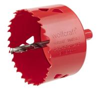 wolfcraft Sierra de corona BiM I 5494000 I Para materiales de obra en seco, madera, plásticos y metales, profundidad de corte de 40 mm