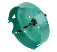 wolfcraft Sierra de corona de acero al carbono, Ø 105 mm I 5972000 I Para instalaciones eléctricas y sanitarias en madera y materiales de obra en seco