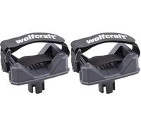wolfcraft Soporte de tubo de aspiradora I 6891000 I Para trabajar sin polvo en todas las mesas con orificios de 20 mm (Paquete de 2)