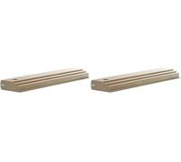 wolfcraft Taco de madera "profesional" I 6947000 I Taco de madera para trabajo continuo (Paquete de 2)