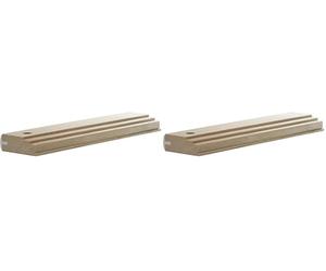 wolfcraft Taco de madera "profesional" I 6947000 I Taco de madera para trabajo continuo (Paquete de 2)