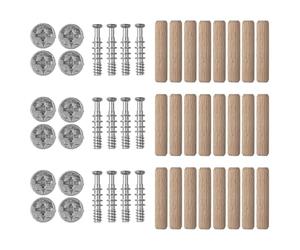 wolfcraft Uniones excéntricas para muebles - 2955000 - Material consumible para uniones roscadas