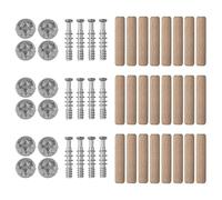 wolfcraft Uniones excéntricas para muebles - 2955000 - Material consumible para uniones roscadas I tornillos excentricos