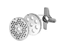 WolfCut Tamices Juego para Todos los tamaños Fleischwolf 5/3,5 mm + 10 mm y 1 Cuchillo Cruz Plano - para Picar Carne Jupiter - Bosch - de Alexander