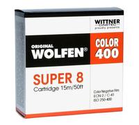 Wolfen Color 400 Super 8, 15 m ISO 250-400 sin desarrollo